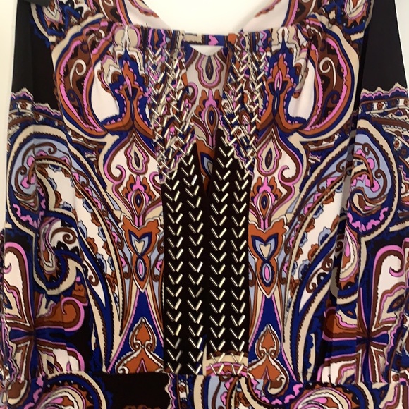 INC Strappy Maxi Dress. Black, Pink, Burgundy. Size M NWT #001 - Picture 6 of 8